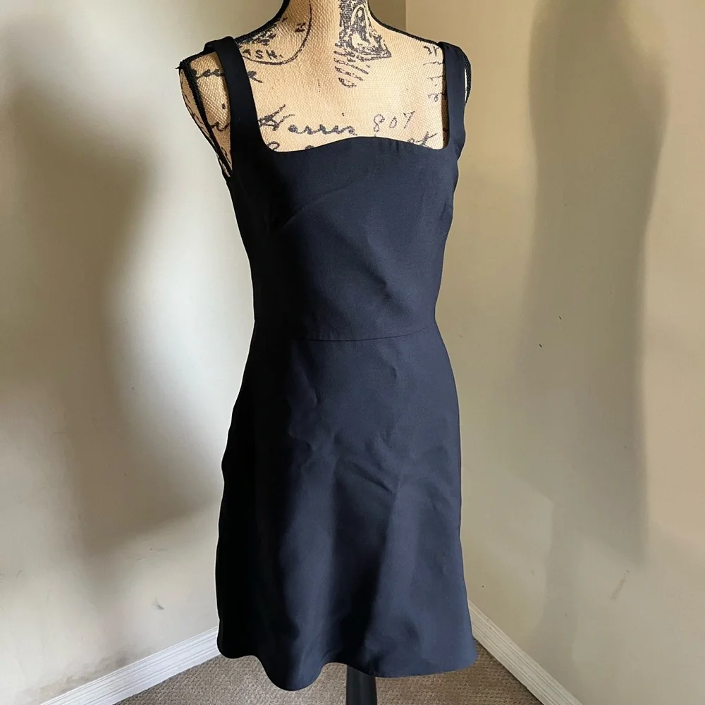 🖤SOLD🖤 Valentino Garavani Crepe Couture Fit & Flare Dress NERO, Size 6 US - Picture 11 of 16